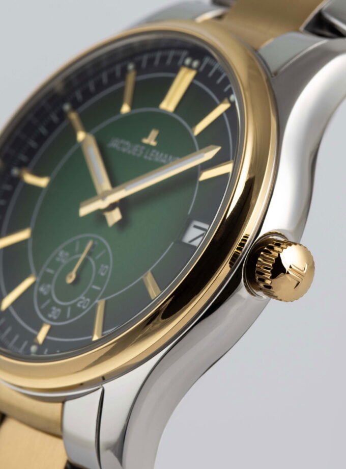 montre haut de gamme 1 2197i – homme design moderne, performance exceptionnelle, grande capacité – matériau robuste – couleur élégante vert, dorée – référence 1 2197i
