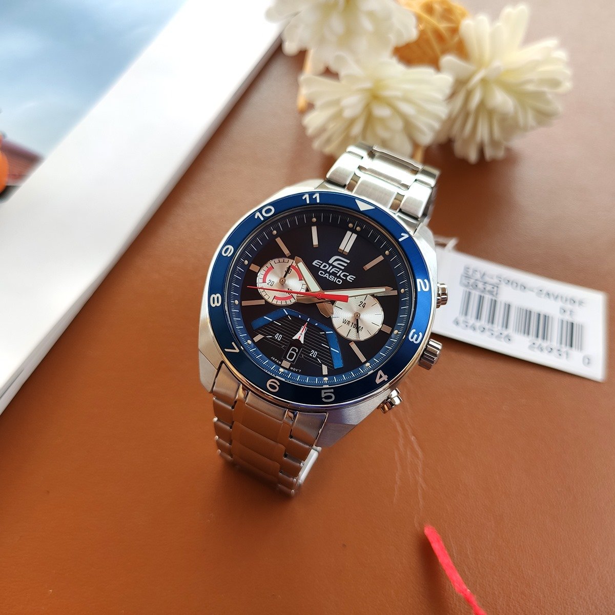 montre-casio-homme-efv-590d-2avudf-bracelet-gris-en-acier-inoxydable-resistante-a-leau-12-mois-de-garantie-efv-590d-2avudf
