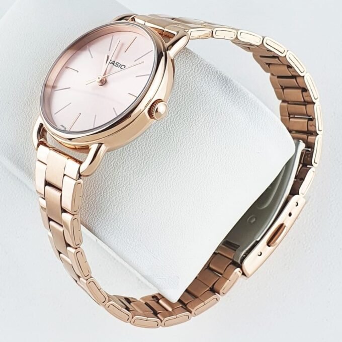 Montre Femme Casio - LTP-E412PG-4ADF - Bracelet en acier inoxydable doré - Résistant à l'eau