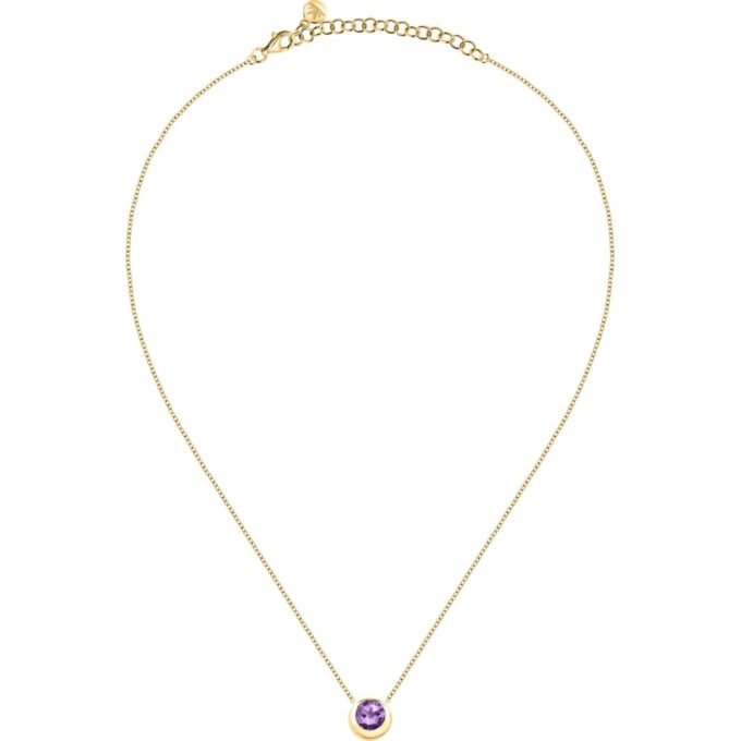 Collier Bijoux Femme - Morellato - Élégant, Design Unique, Finition Premium, Réglable - Métal Doré - Référence SAXN02