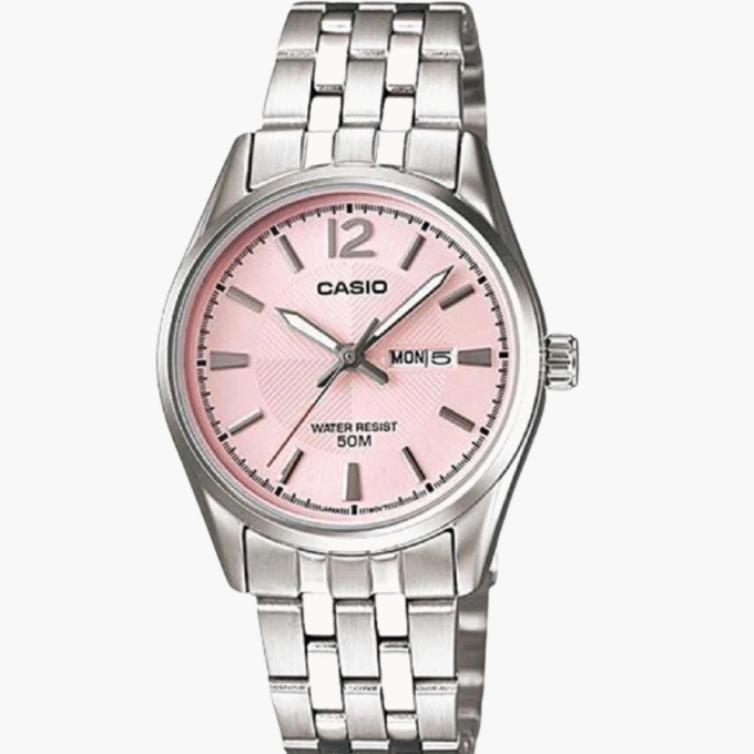 Montre-Bracelet Femme Casio Collection - Bracelet Gris En Acier inoxydable - LTP-1335D-5AVDF