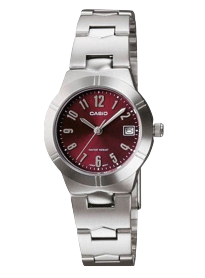 Montre CASIO Femme - LTP-1241D-4A2DF - Bracelet Gris En Acier Inoxydable - Résistante à l'eau - 12 Mois De Garantie