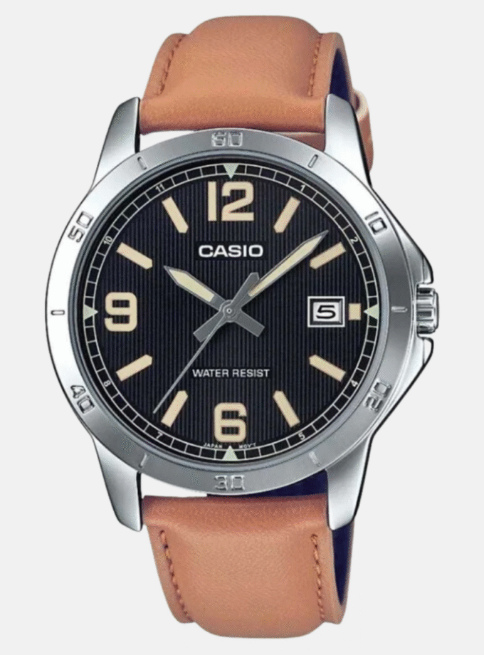 Montre Homme Casio - MTP-V004L-1B2UDF - Bracelet En Cuir - Garantie 12 mois