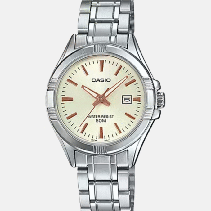 Montre Femme Casio - LTP-1308D-9AVDF - Bracelet en Acier Inoxydable - Affichage analogique - Résistant à l'eau