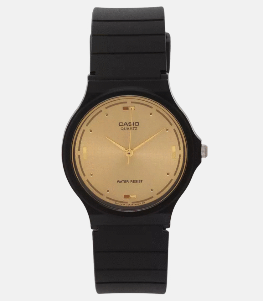 Montre CASIO Unisexe - Bracelet Noir En Résine -MQ-76-9ALDF - Boitier En Résine - Résistante à l'eau - 12 Mois De Garantie