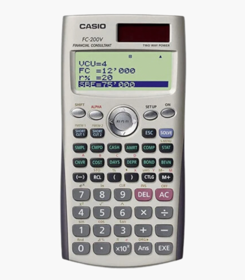 CALCULATRICE FINANCIERE CASIO - FC-200V