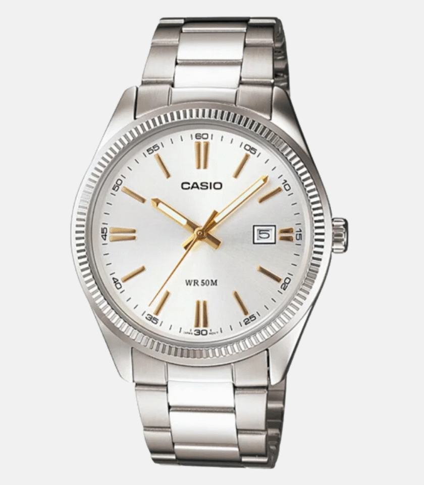 Montre Homme Casio - MTP-1302D-7A2VDF - Bracelet en Acier Inoxydable - Affichage analogique - Résistant à l'eau