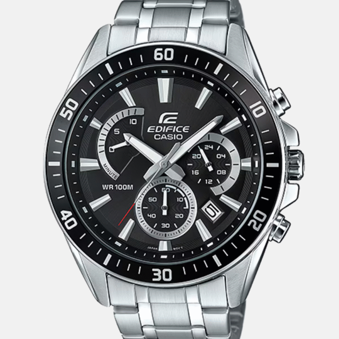 Montre Homme Casio EDIFICE - EFR-552D-1AVUDF - Bracelet en Acier Inoxydable - Affichage analogique - Résistant à l'eau