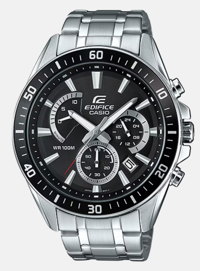 Montre Homme Casio EDIFICE - EFR-552D-1AVUDF - Bracelet en Acier Inoxydable - Affichage analogique - Résistant à l'eau