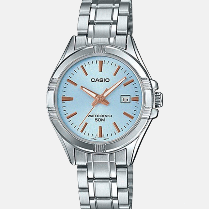 Montre Femme Casio - LTP-1308D-2AVDF - Bracelet en Acier Inoxydable - Affichage analogique - Résistant à l'eau