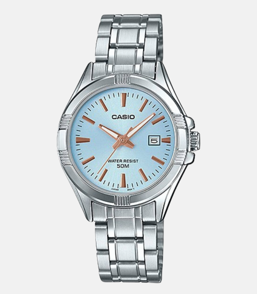 Montre Femme Casio - LTP-1308D-2AVDF - Bracelet en Acier Inoxydable - Affichage analogique - Résistant à l'eau