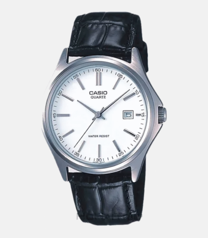 Montre Homme Casio Collection - MTP-1183E-7ADF - Bracelet En Cuir noir - Affichage analogique - Résistant à l'eau