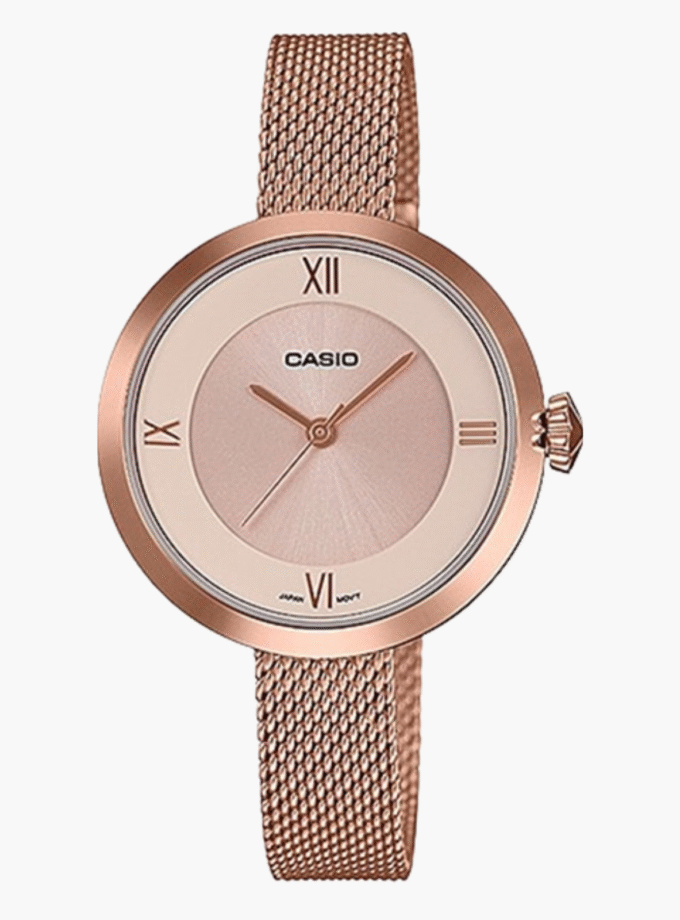 Montre Femme Casio Collection - Bracelet Acier inoxydable - LTP-E154MPG-4ADF