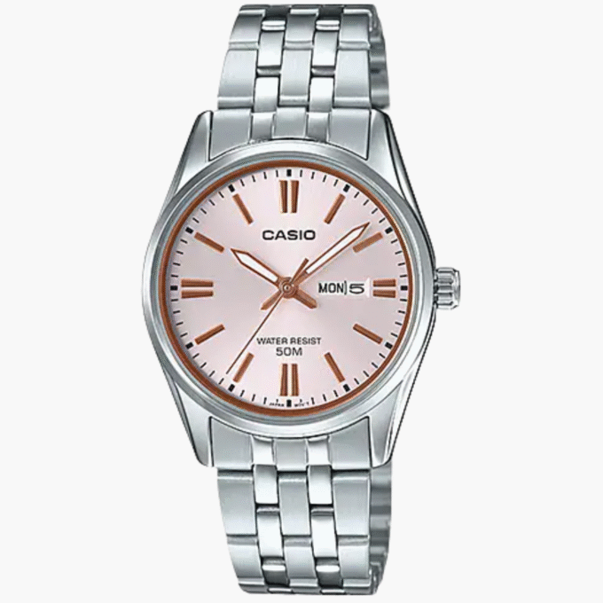 Montre Casio Femme  - LTP-1335D-4AVDF - Bracelet en Acier Inoxydable