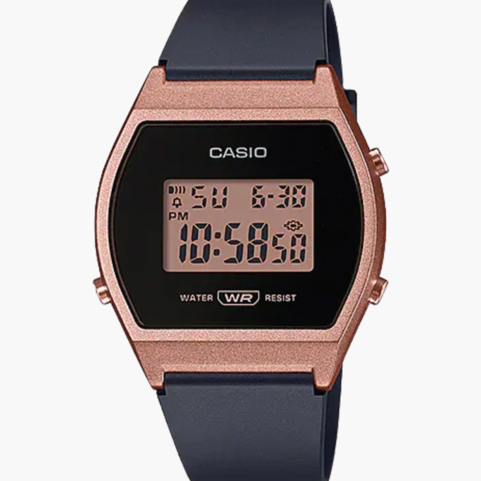 Montre Femme Casio LW-204-1ADF - Bracelet en résine noir - Affichage numérique