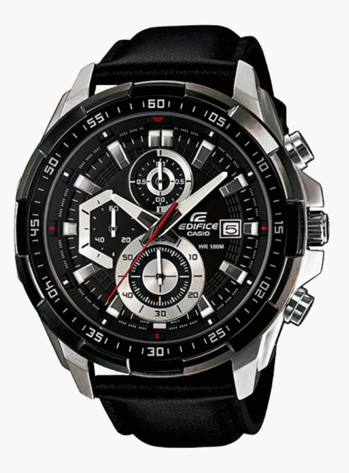 Montre Casio - EFR-539L-1AVUDF - Chronographe - Bracelet En Cuir - Garantie 12 Mois