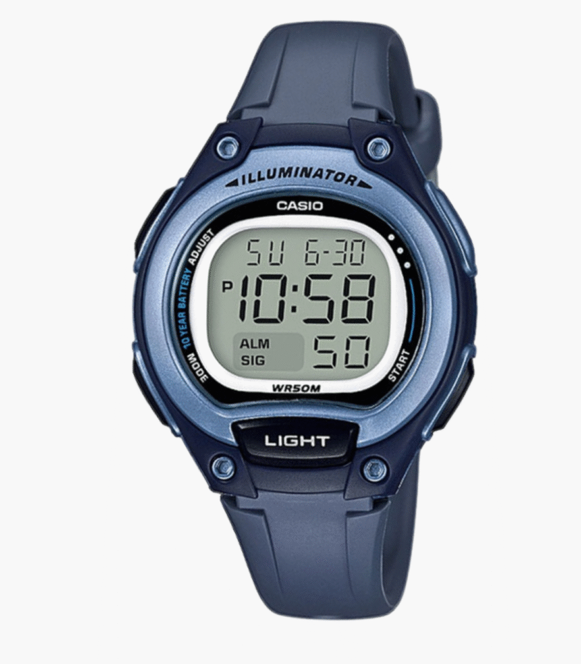 Casio Montre Jeunesse LW-203-2AVDF - Bracelet en Résine - Noir-Bleu