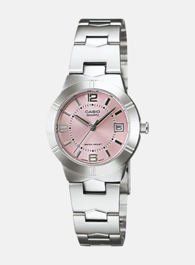 Montre Femme Casio - LTP-1241D-4ADF - Bracelet en acier inoxydable - Résistant à l'eau