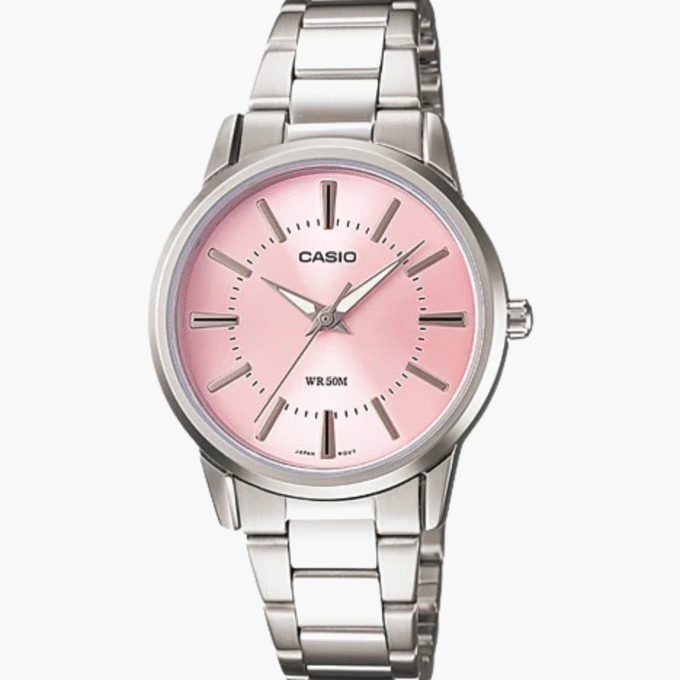 Montre CASIO Femme - LTP-1303D-4AVDF - Bracelet Gris En Acier Inoxydable - Résistante à l'eau - 12 Mois De Garantie