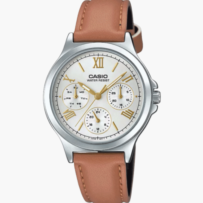 Montre Casio - LTP-V300L-7A2UDF - Bracelet en cuir - Résistant à l'eau