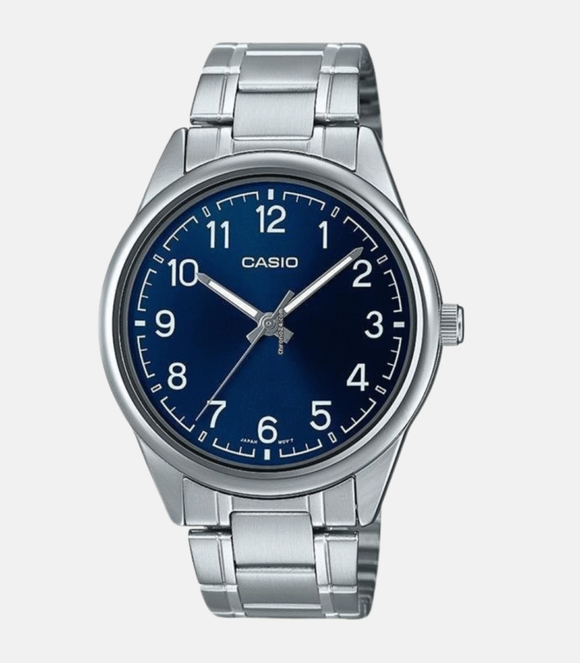 Montre Homme Casio MTP-V005D-2B4UDF - Bracelet en acier inoxydable - Affichage analogique -Résistant à l'eau