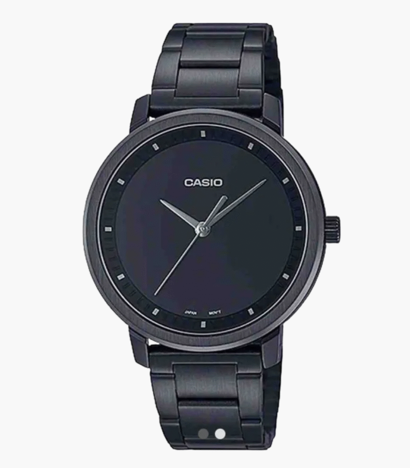 Montre-Bracelet Homme Casio Collection - MTP-B115B-1EVDF - Bracelet Noir En Acier Inoxydable