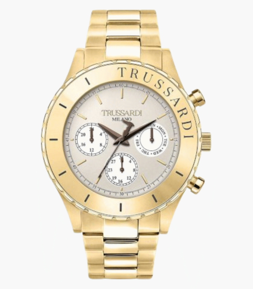 Montre-Bracelet Homme - Trussardi R2453143006 - Bracelet Dorée En Acier Inoxydable