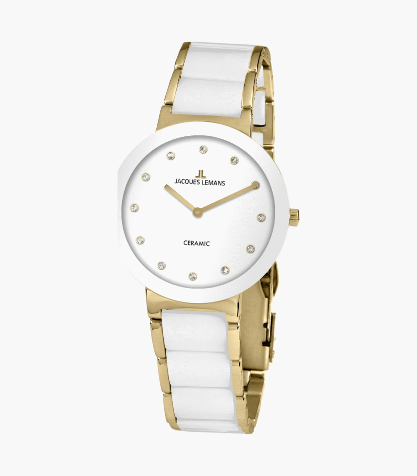 Bracelet-Montre Homme Jacques Lemans - 42-7L - Bracelet Bicolore En Céramique High-Tech