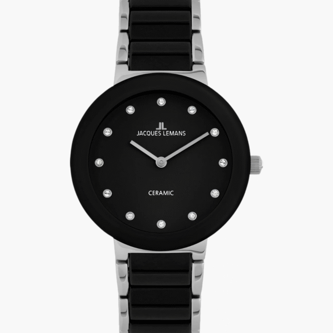 Montre Femme Jacques Lemans - 42-7G - Bracelet Bicolore En Céramique High-Tech