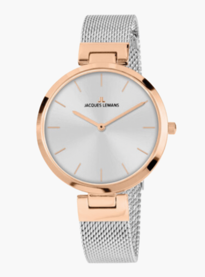 Montre-Bracelet Homme Jacques Lemans - 1-2110K - Bracelet en Acier Inoxydable - Résistance à l'Eau 5 ATM