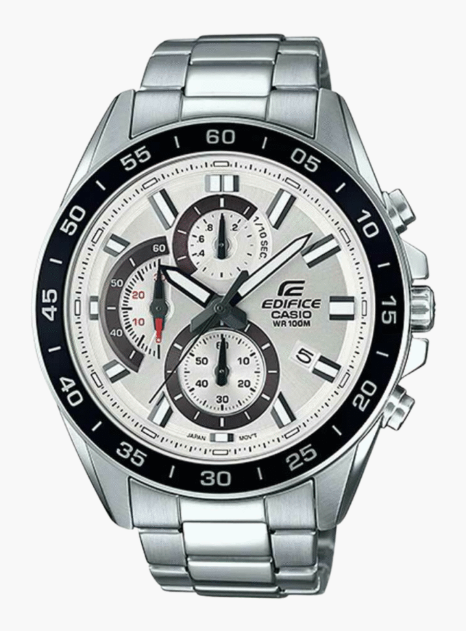 Montre Homme Casio Edifice - EFV-550D-7AVUDF - Bracelet Gris en Acier Inoxydable - Resistance à l'eau 10 ATM