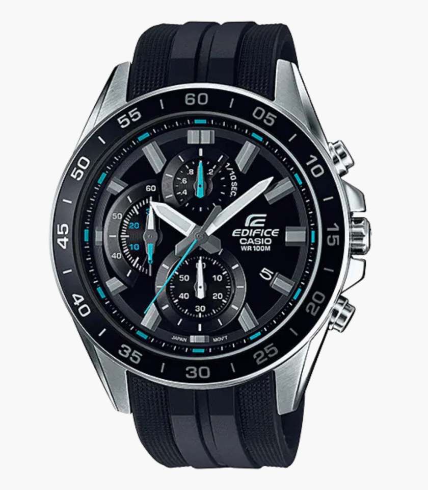 Montre Homme Casio Edifice - EFV-550P-1AVUDF - Bracelet Noir En Résine - Résistance à l'eau 10 ATM