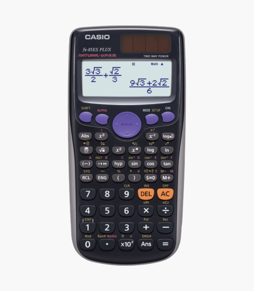 Calculatrices scientifiques standard Casio - FX-85ESPLUS - Noir
