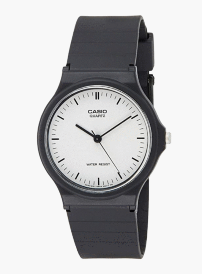 Montre Unisex Casio Collection - MQ-24-7E2LDF - Bracelet Noir En Résine - Résistance à l'eau 30 M