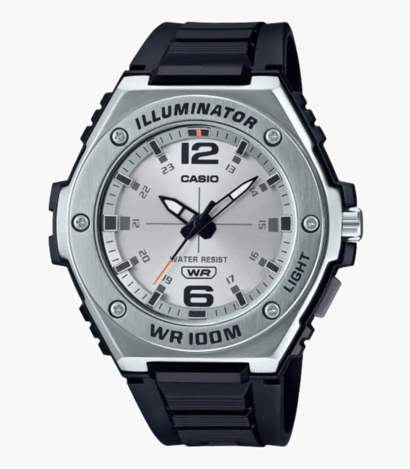 Montre Homme Casio Collection - MWA-100H-7AVDF - Bracelet Noir En Résine - Résistance à l'eau 10 ATM