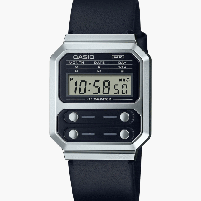 Montre Homme Casio - A100WEL-1ADF - Bracelet en Résine Noir