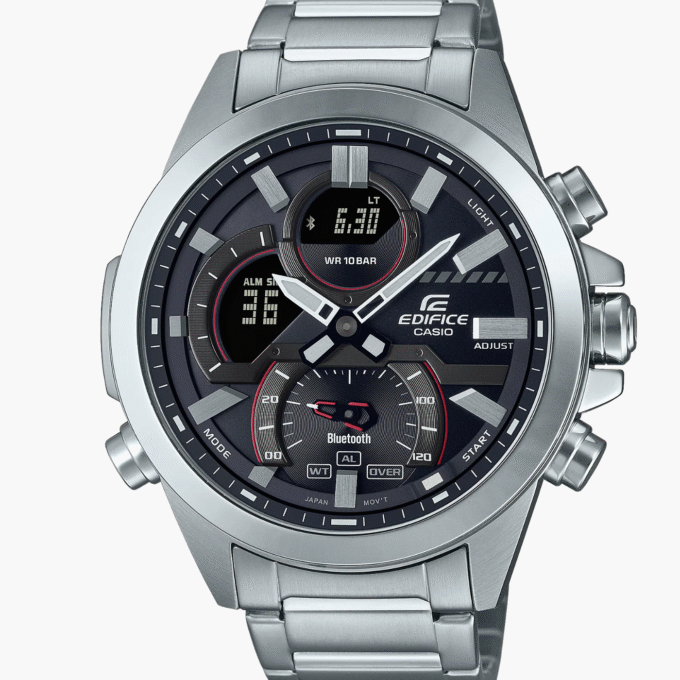 Montre Homme Bluetooth Casio  - ECB-30D-1ADF - Bracelet en Acier Inoxydable Argent