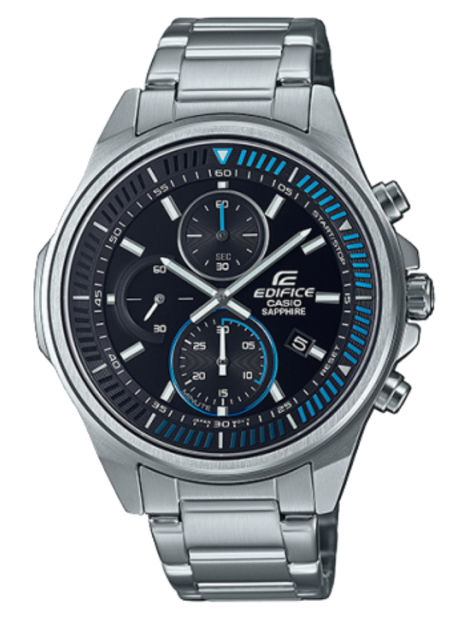 Montre Homme Casio Edifice EFR-S572D-1AVUDF - Bracelet Gris en Acier Inoxydable - Résistance à l'eau 100 Mètres
