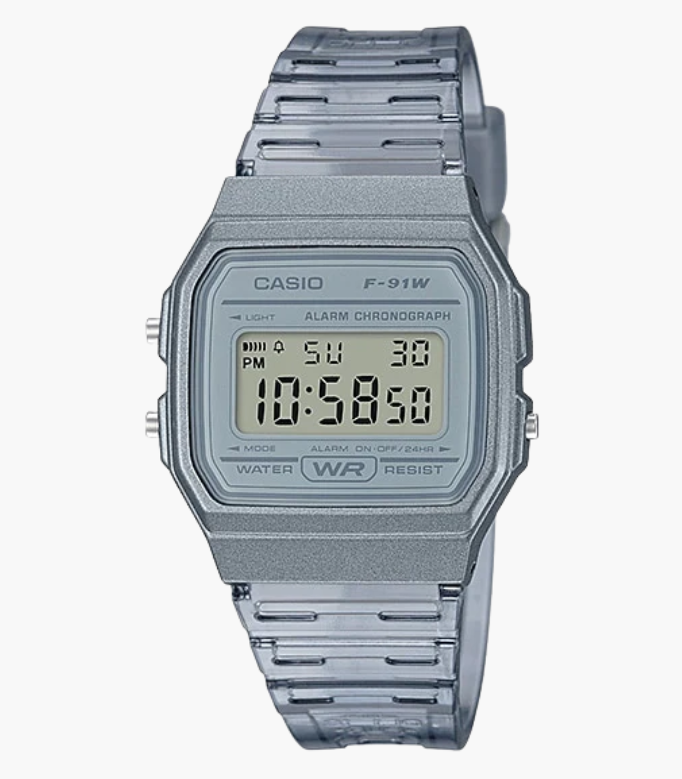 Montre Casio Jeunesse Casio - F-91WS-8DF - Bracelet en Résine Gris