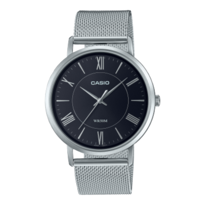Montre Homme Casio Collection MTP-B110M-1AVDF - Bracelet en Acier Inoxydable - Résistance à l'eau 50 mètres