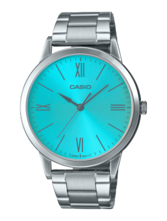 Montre Homme Casio Collection MTP-E600D-2BDF - Bracelet Gris En Acier Inoxydable - Résistante à l'eau