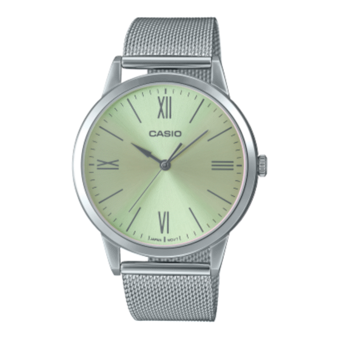 Montre Homme Casio Collection MTP-E600M-9BDF - Bracelet Gris En Acier Inoxydable - Résistante à l'eau