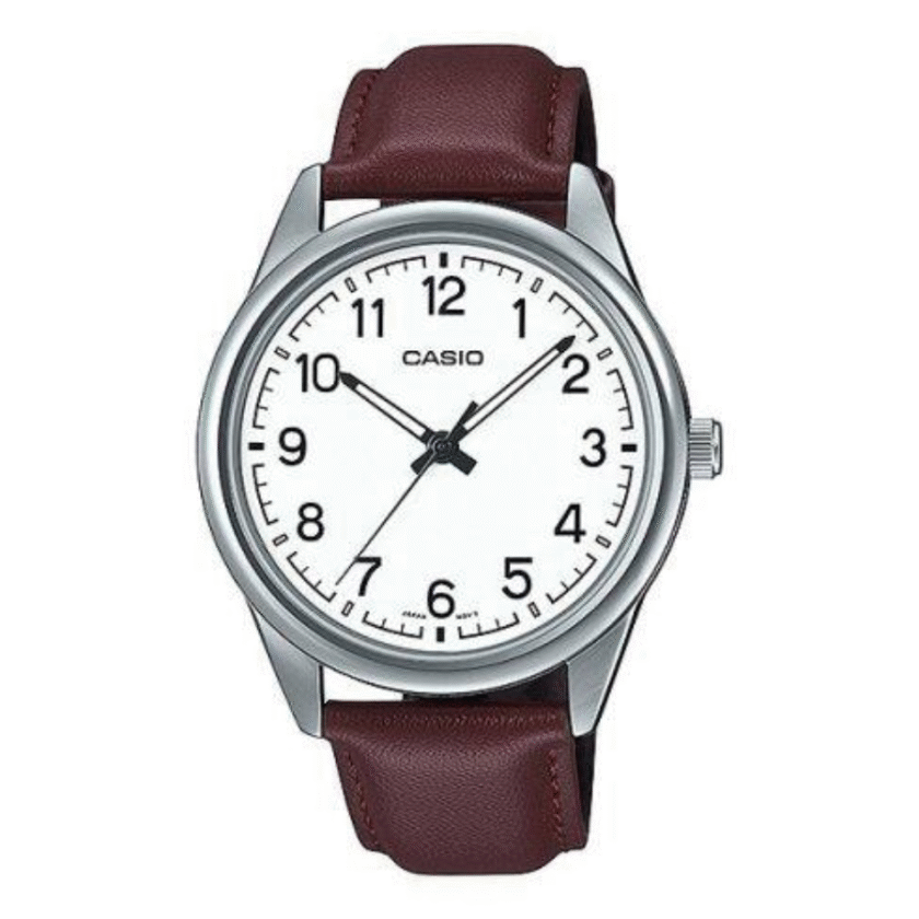 Montre Homme Casio Collection MTP-V005L-7B4UDF - Bracelet en Cuir - Résistante à l'eau