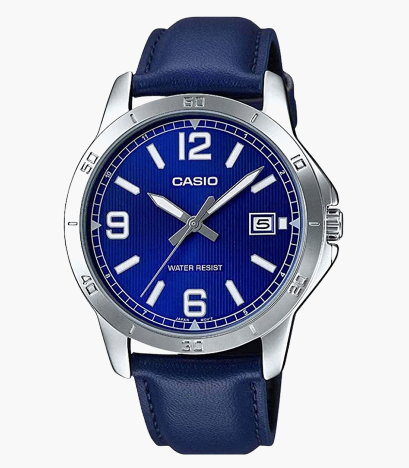 Montre Homme Casio - MTP-V004L-2BUDF - Bracelet en Cuir Bleu