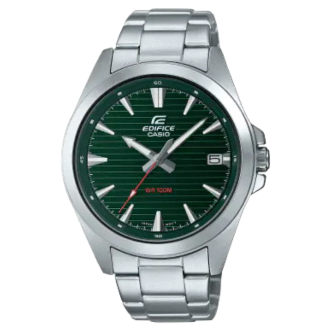 Montre Homme Casio Analogique à 3 aiguilles EFV-140D-3AVUDF - Bracelet Gris En Acier Inoxydable - Résistance à l'eau 10 ATM