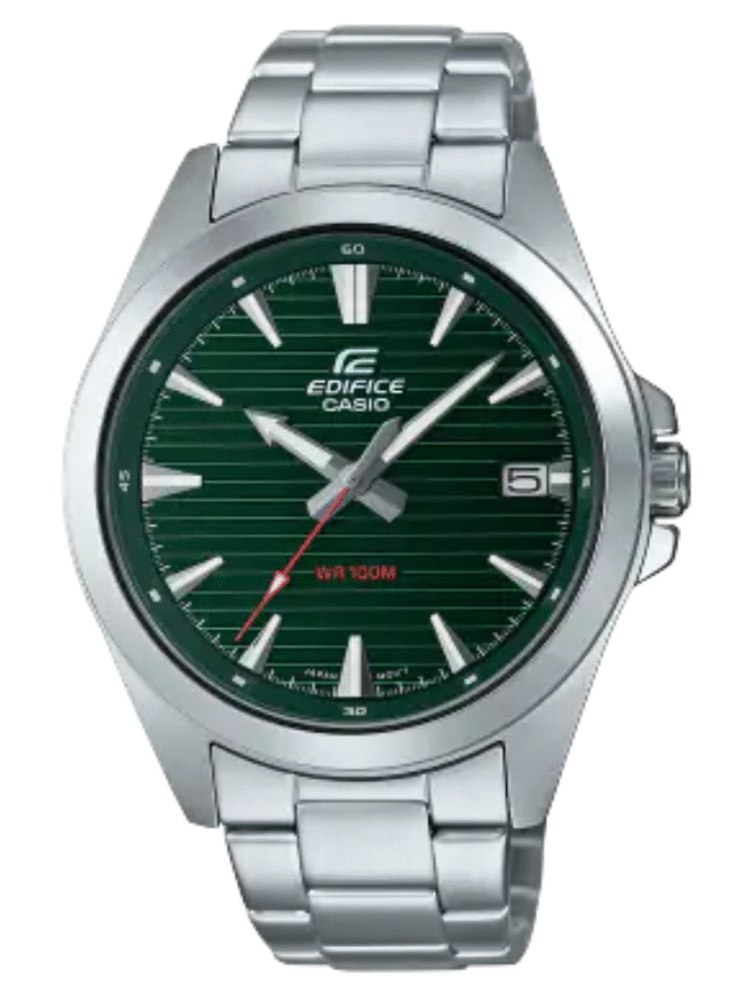 Montre Homme Casio Analogique à 3 aiguilles EFV-140D-3AVUDF - Bracelet Gris En Acier Inoxydable - Résistance à l'eau 10 ATM