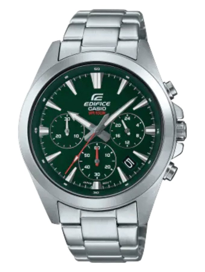 Montre Homme Casio Chronographe standard EFV-630D-3AV - Bracelet Gris En Acier Inoxydable - Résistance à l'eau 10 ATM