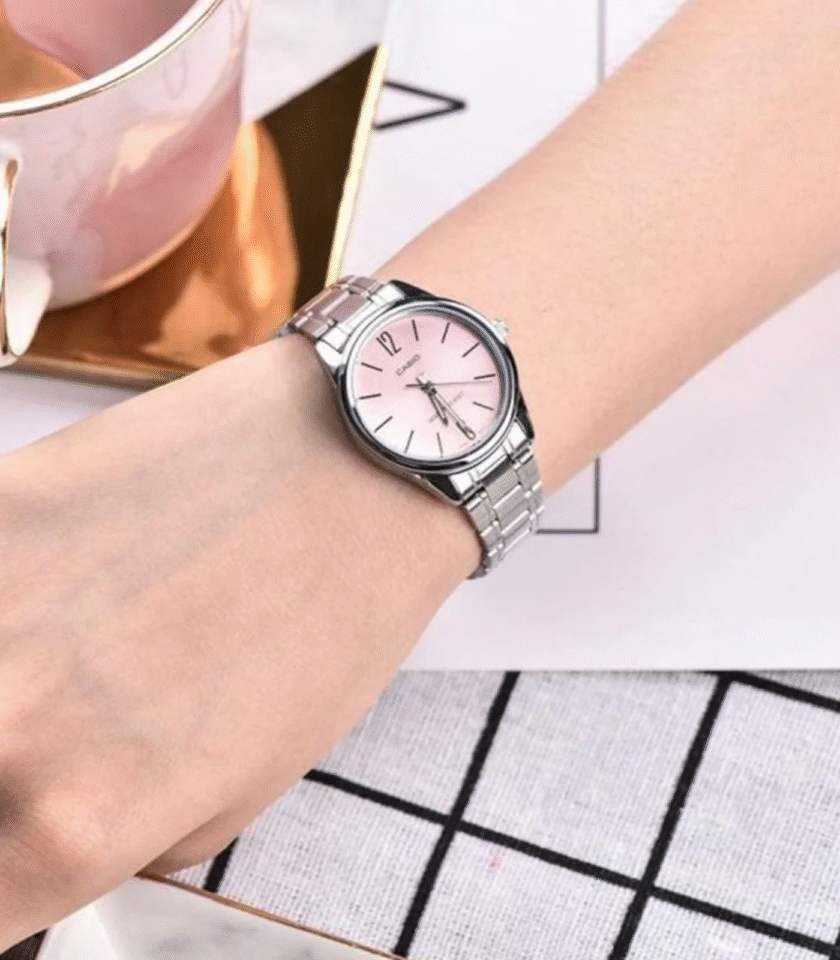 Montre Femme Casio - LTP-V005D-4BUDF - Bracelet en acier inoxydable gris - Affichage analogique - verre minéral – Image 3