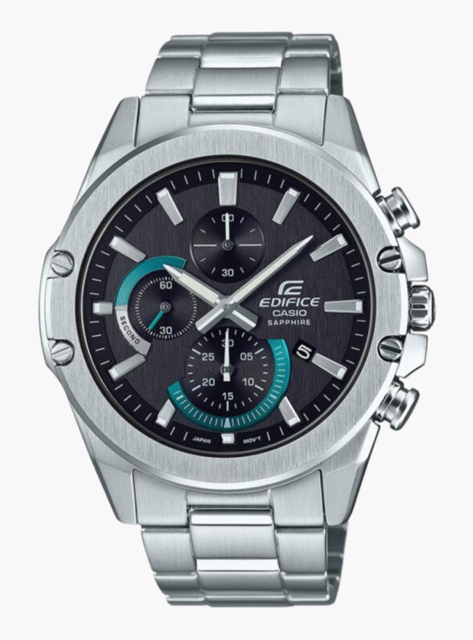 Montre Homme Casio - EFR-S567D-1AVUDF - Bracelet en acier inoxydable - Chronographe - Verre en saphir - Verre Saphir