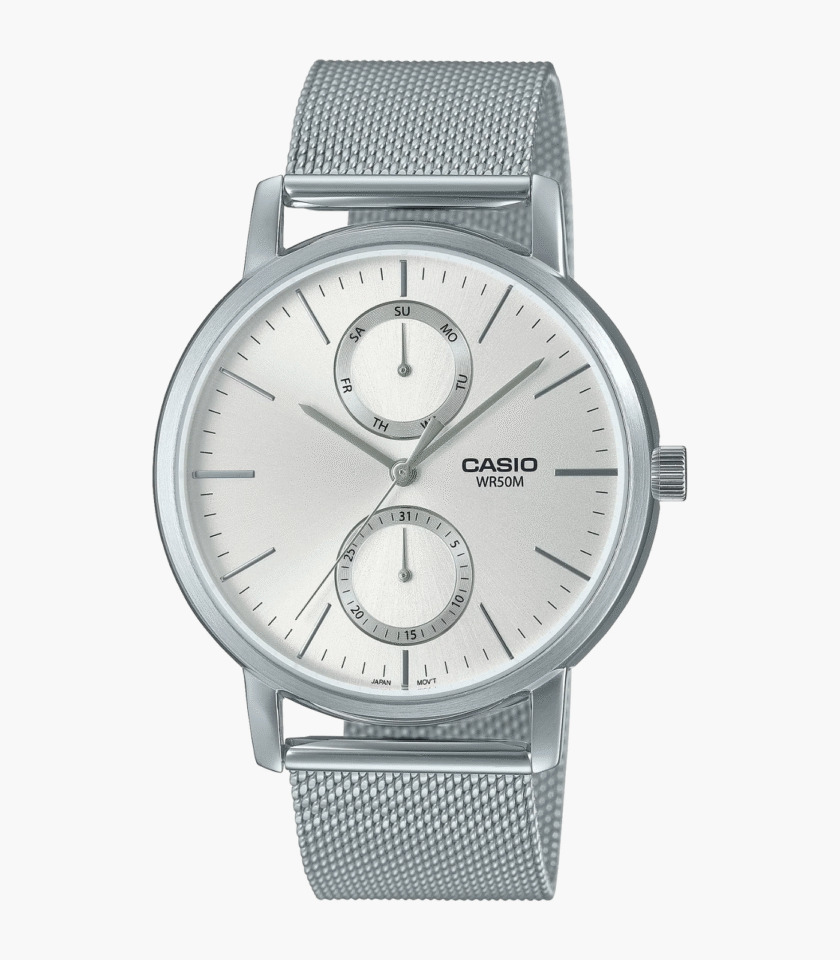 Montre Homme Casio - MTP-B310M-7AVDF - Bracelet en acier inoxydable argent - Verre minéral - Affichage analogique